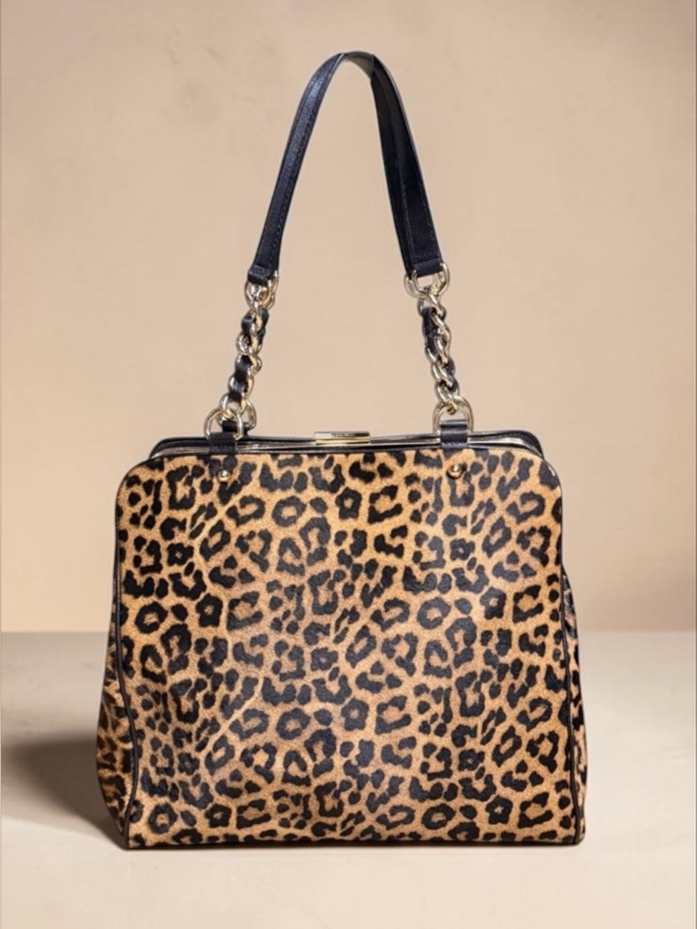 Kate Spade Leopard Print Calf Hair Shoulder Bag - Picture 2 of 16